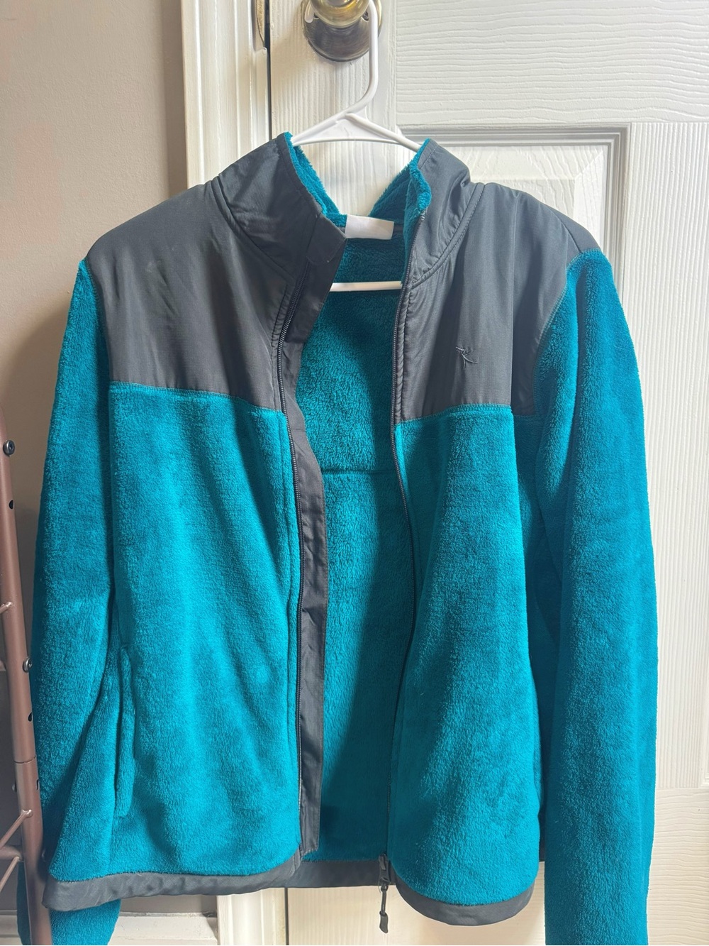 Blue fleece jacket